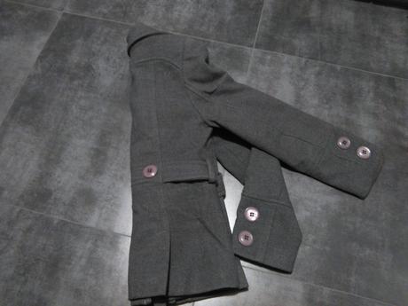 Kabát - tmavošedý, h&m,38
