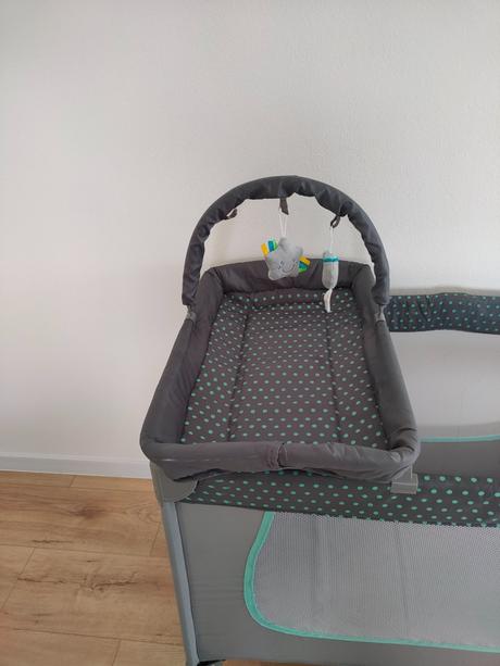 Babyono postieľka cestovná s doplnkami 2v1 mint a, šírka (cm): 60,dĺžka (cm): 120