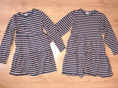 2x šaty v.128+134, tchibo,128