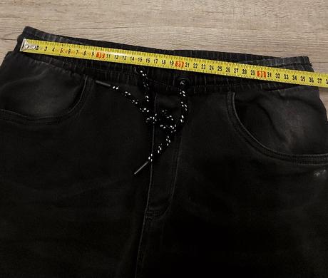 Čierne pánske jogger jeansy, m