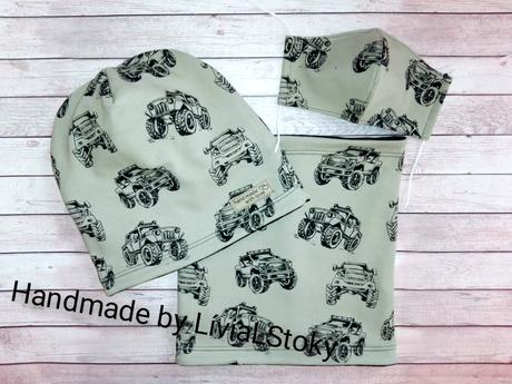 Set čiapka a nakrčník,