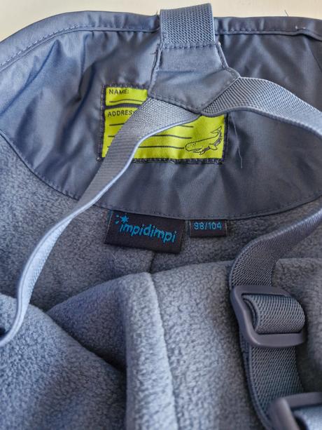 Nohavice do dažďa, impidimpi,98