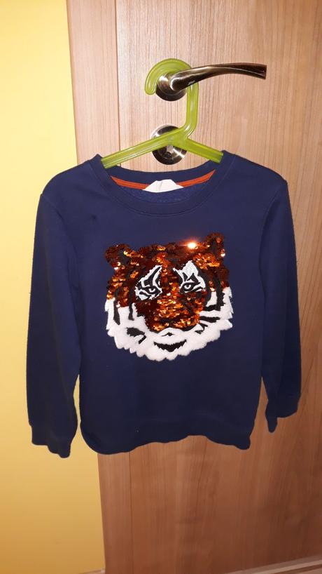 Chlapčenská mikina s flitrami h&m 122/128, h&m,128
