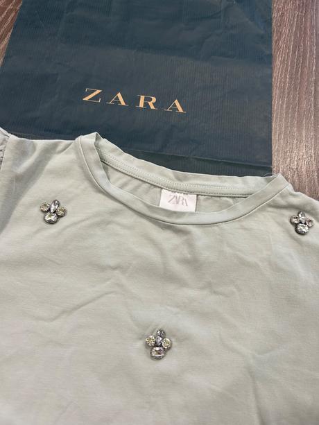 Zara tricko s kamienkami č.11-12, zara,152