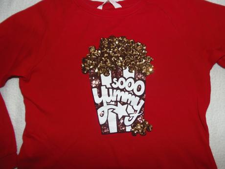 Mikina popcorn, h&m,152