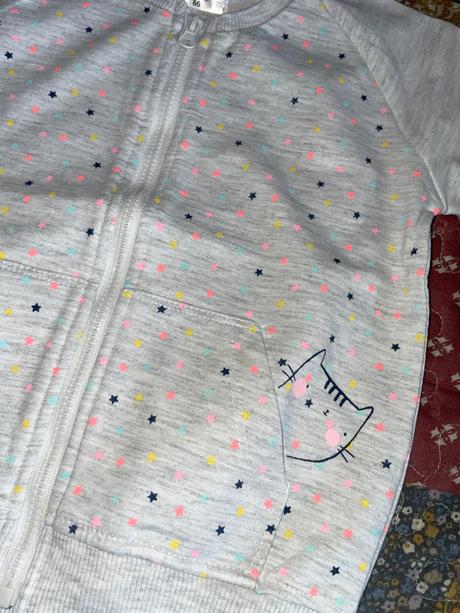 Bavlnena mikinka s hviezdičkami, baby,86
