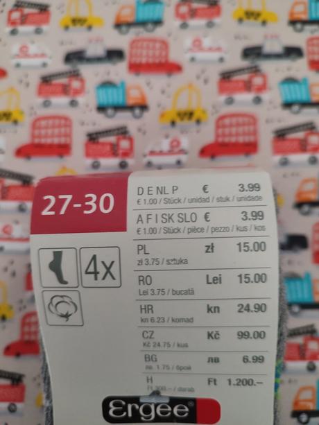 Nové 4balenie ponožiek, ergee,27