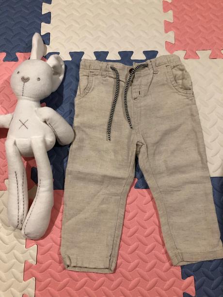 Ľanové nohavice, lupilu,80