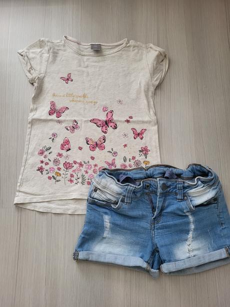 Riflove kraťase + tričko, 134