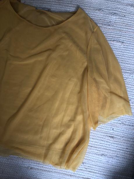 Žltá ľahká blúzka na leto, mango,s