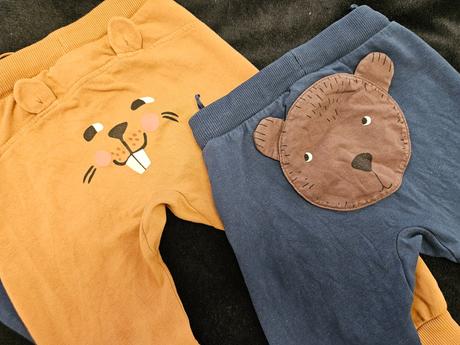 Lindex teplaky s aplikaciou macko bobor 74, lindex,74