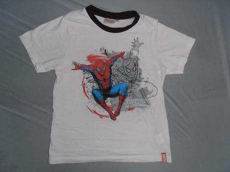 Spiderman bielo tričko, marvel,134