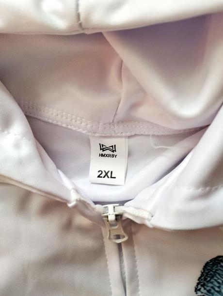 Mikina biela/tyrkysová s motýlikmi, v. xxl/xxxl, xxl