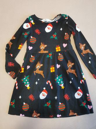 Vianocne saty, h&m,122