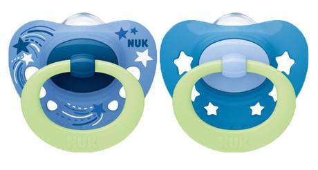 Nuk silikónový cumlík signature night hviezdy 2ks,, nuk