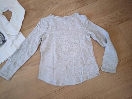 Tričká so zajačikom z flitrov h&m, veľ. 110/116, h&m,116