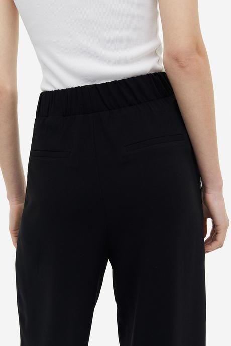 Čierne sukňové nohavice l, h&m,l