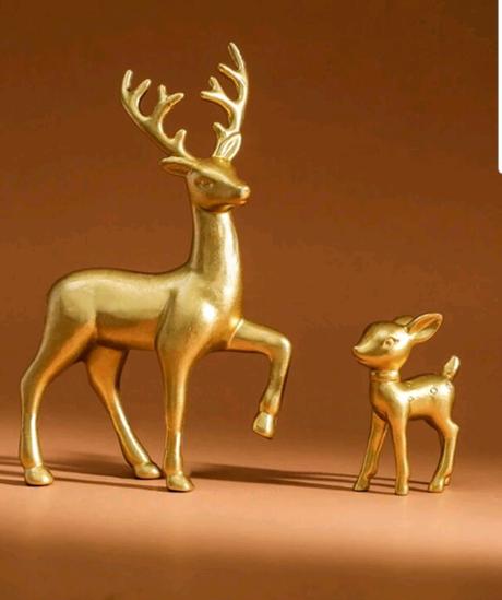 Ozdoba jeleň s jelenčekom,