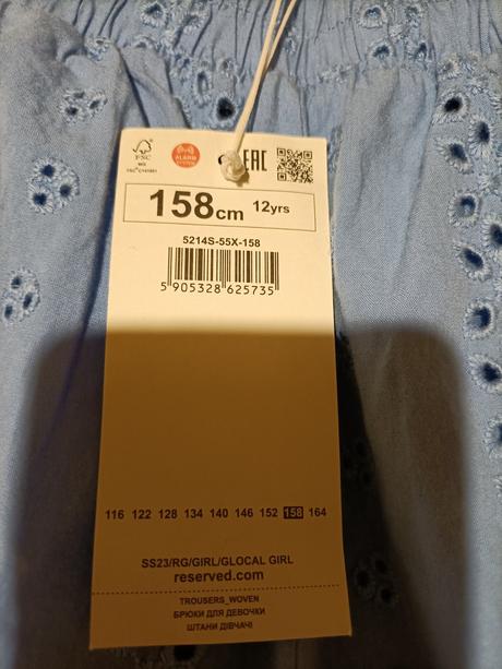 Nádherné letné nohavice, 158