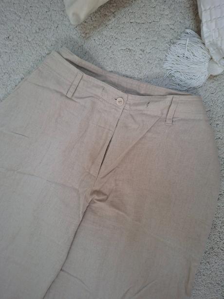 Bezove nohavice siroke, l