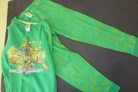 Ninja korytnačky pyžamo, c&a,116