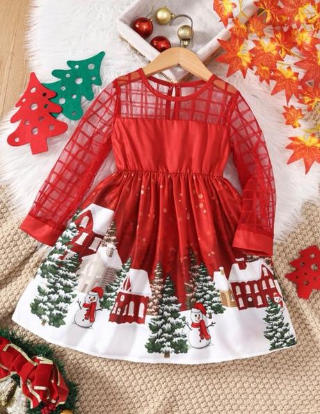 Šaty frozen vianocne, 110 / 116 / 122 / 128