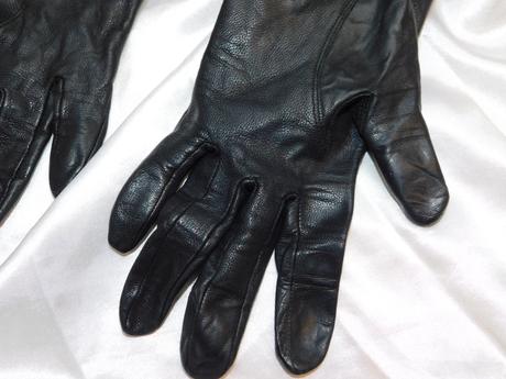 Dámske kožené rukavice, h&m,l
