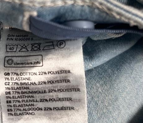Džínsové šortky, h&m,158