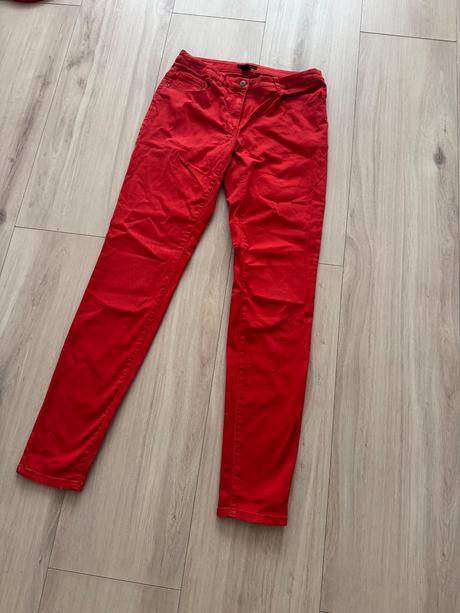 Bledočervene nohavice, h&m,36