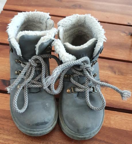 Zimne cizmy sede, lupilu,27