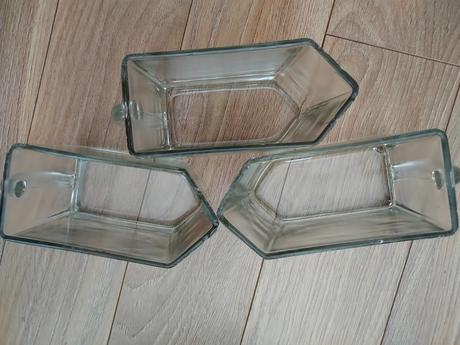 Vintage sklenené nádoby,