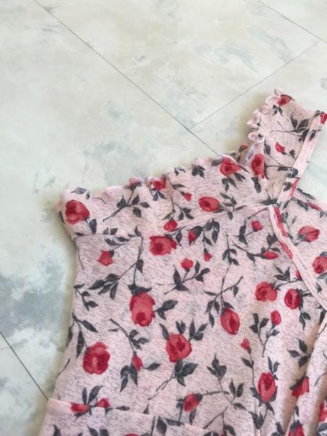 Romantické tenké kvetované tielko s/m, m