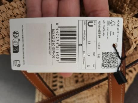 Plážová taška alebo letná kabelka, mango