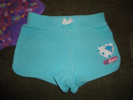 2x kraťasky bavlnené 104+110, 104