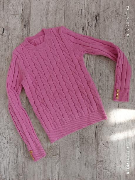 Pletený pulóver s gombíkmi, 36 / 38 / m / s