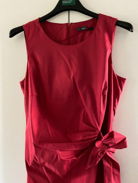 Červené šaty púzdrové, esprit,36
