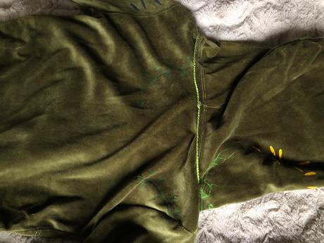 Mikina z kojeneckého plyšu v.m, m