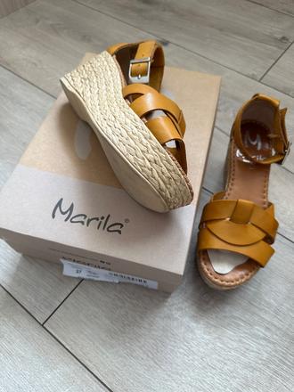 Dámske kožené sandále marila, veľ.37, 37