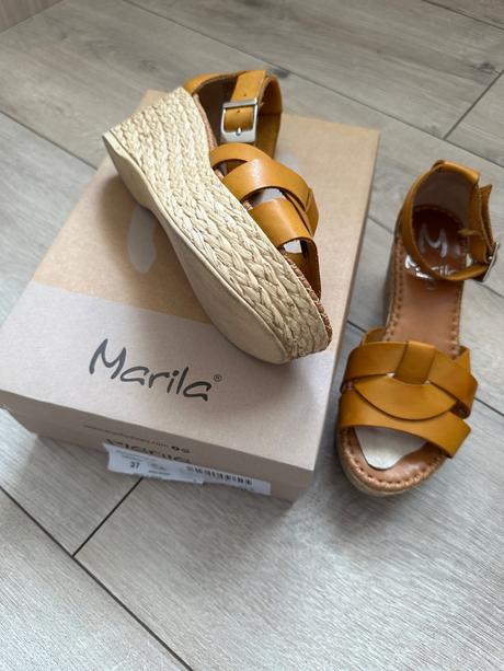 Dámske kožené sandále marila, veľ.37, 37