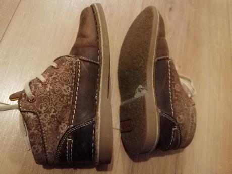 Kožené prechodné topánky, clarks,27