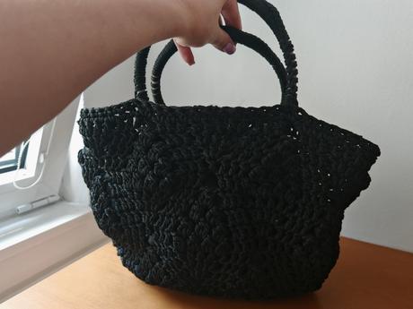 Pletená taška na leto,