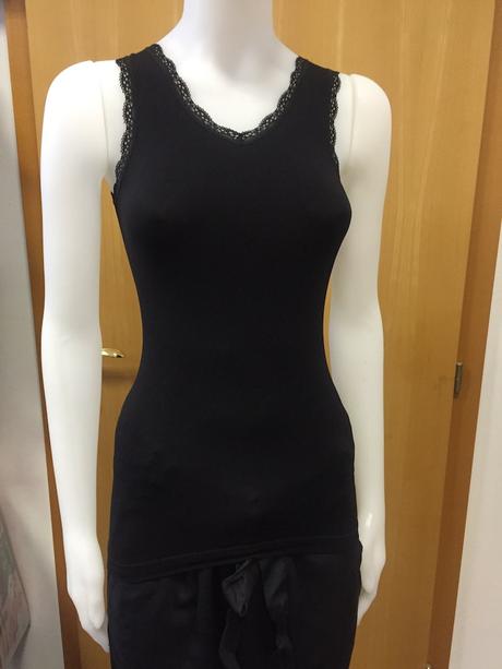 Rebrované tielko s krajkou, vhodný pre xs/s, malé, s