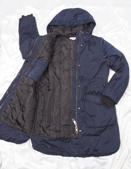 Tmavomodrá zimná bunda h&m, h&m,42