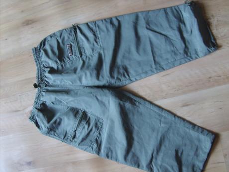 Olivové krátke nohavice, 158