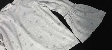 Tričko s trblietavými hviezdičkami 146/152, h&m,146