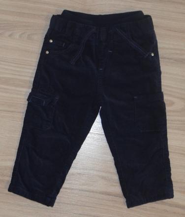 Zateplené menčestráky, mothercare,80