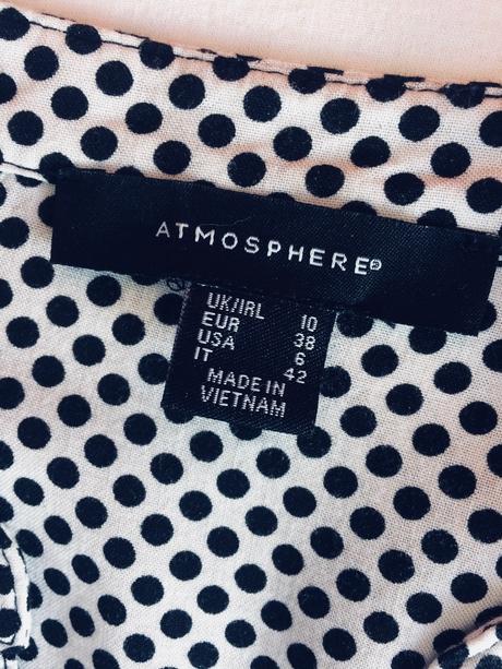 Atmosphere bodkovaná košeľa/blúzka vel.s-m, atmosphere,s