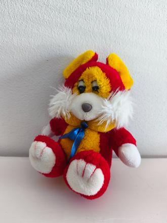 Plyšák červený 22 cm, 