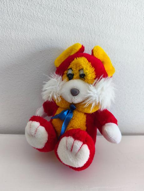 Plyšák červený 22 cm, 