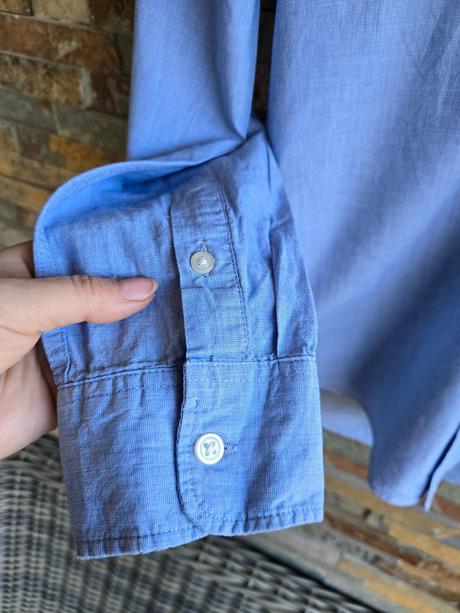 Chlapčenská bledomodrá košeľa, h&m,140